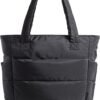 Tote Bag for Women, Lightweight Puffy Tote Bag with Compartments Shoulder Bag Handbag for Travel, Work, Gym