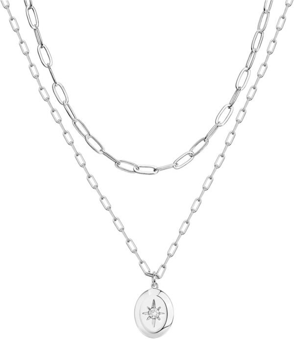 Gold Plated Layering Necklaces | Stylish Minimalist Design Pendant Necklaces | Bar, Circle, Lotus, Disc, Dog Tag, Horizontal Bar Pendants for Women