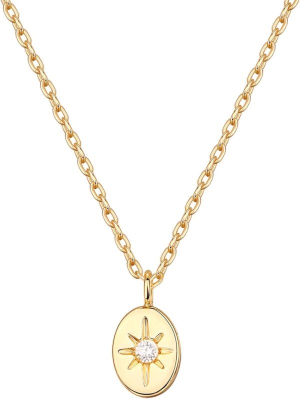 Gold Plated Engraved Coin Pendant Necklaces for Women | Byzantine Coin Pendants | Bohemian Necklace