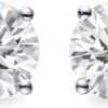 61vaafd7WYL._AC_SL1500 LAB-GROWN Round Cut Diamond Earrings 4 Prong (D-F Color, VS Clarity) Diamond Stud Earrings for Women, Elegant Stud Earrings