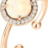 Gold Plated Crystal Birthstone Rings | Rings For Women
