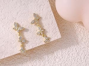butterfly earrings for women