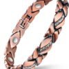 Copper Bracelets for Women, 99.99% Pure Copper Magnetic Bracelets with Effective Neodymium Magnets, Adjustable Jewelry Gift with Sizing Tool