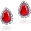 7102BgkaejL._AC_SL1500 Cubic Zirconia Earrings Studs, Halo CZ Birthstone Simulated Diamond Stud Earrings for Women
