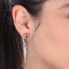 Women's Pierced Earrings Knot Stud, Gold, One Size