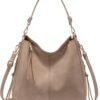 Hobo Crossbody Bags for Women Designer Faux Leather Hobo Handbags Retro Large Size Shoulder Bag Bucket Purse