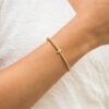 Gold Bracelets for Women  Gold Beaded Bracelets Stackable Bracelets for Women Gold Charm Bracelet Non Tarnish Gold Jewelry for Women Trendy