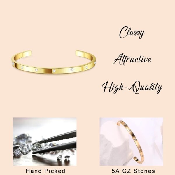 Gold Bracelets for Women Trendy Bangle Cuff Chain Bracelets Set Gold Plated Paperclip Bead Tennis Bracelet Chunky Gold Filled Bracelet Stack 3/4PCS