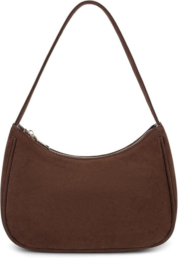 Shoulder Bags for Women, Cute Hobo Tote Handbag Mini Clutch Purse with Zipper Closure