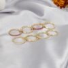Stackable Rings for Women Non Tarnish, Dainty Cubic Zirconia Multi Ring   Gold Plated, Statement Rings Stacking Rings Jewelry