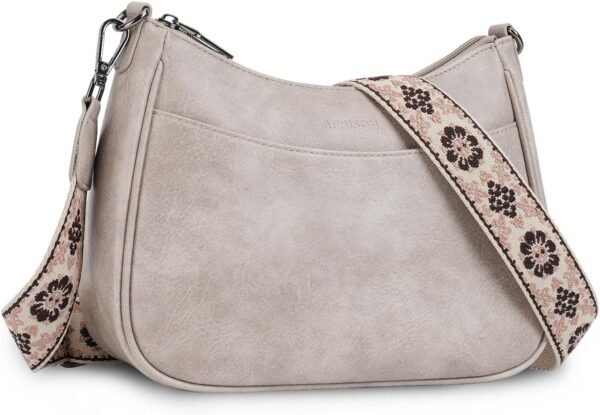 Trendy Leather Crossbody Purse with Adjustable Strap, Women's Shoulder Handbag