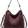 Hobo Crossbody Bags for Women Designer Faux Leather Hobo Handbags Retro Large Size Shoulder Bag Bucket Purse