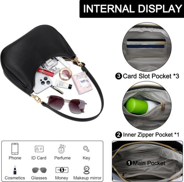 71zhoyo49OL._AC_SL1500 Shoulder Bag for Women Cute Hobo Purses and Handbags Retro Clutch Underarm Purse