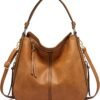 Hobo Crossbody Bags for Women Designer Faux Leather Hobo Handbags Retro Large Size Shoulder Bag Bucket Purse