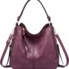 Hobo Crossbody Bags for Women Designer Faux Leather Hobo Handbags Retro Large Size Shoulder Bag Bucket Purse