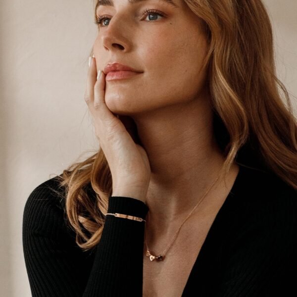 Gold Your Name Bar Bracelet Personalized gift Gold Plated bar Delicate Hand Stamp Best bridesmaid Wedding Graduation Gift