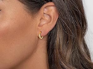 Gold Huggie Earrings