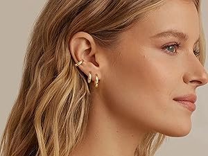 Gold Huggie Earrings